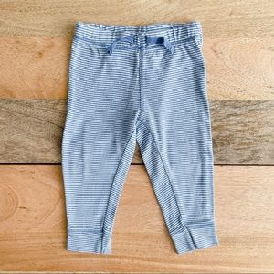 $2 Carter's leggings 12m blue stripes unisex pants baby boy leggings